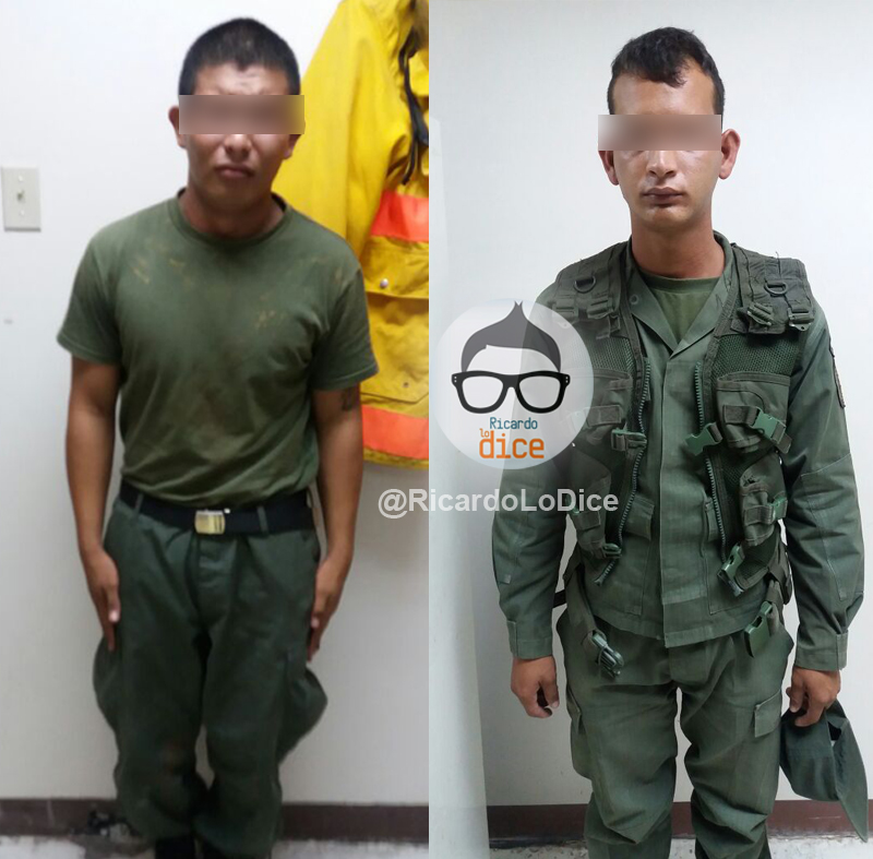 Soldados de la Armada involucrados en el hecho. Foto: Ricardo Lo Dice